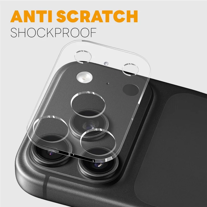 NORTHJO Ochrona Obiektywu Aparatu dla iPhone 18 Pro Szkło Hartowane HD Przezroczyste 3D Pełne Zakrycie - Przezroczyste