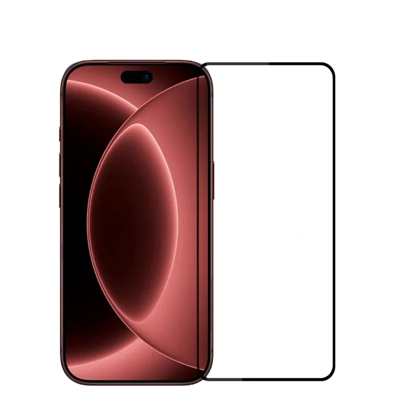 PINWUYO for iPhone 18 Tempered Glass Film JK Series-2 9H Full Glue Full Screen Protector - Black - 1