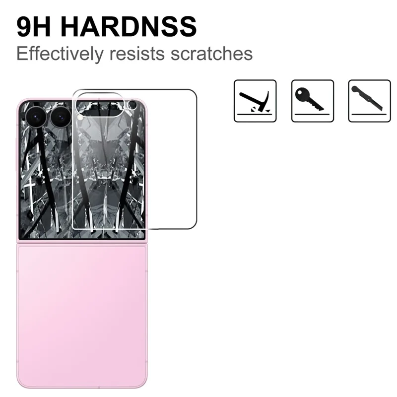 For Samsung Galaxy Z Flip8 Screen Protector 2.5D HD Tempered Glass Film (Not Complete Coverage) - Transparent