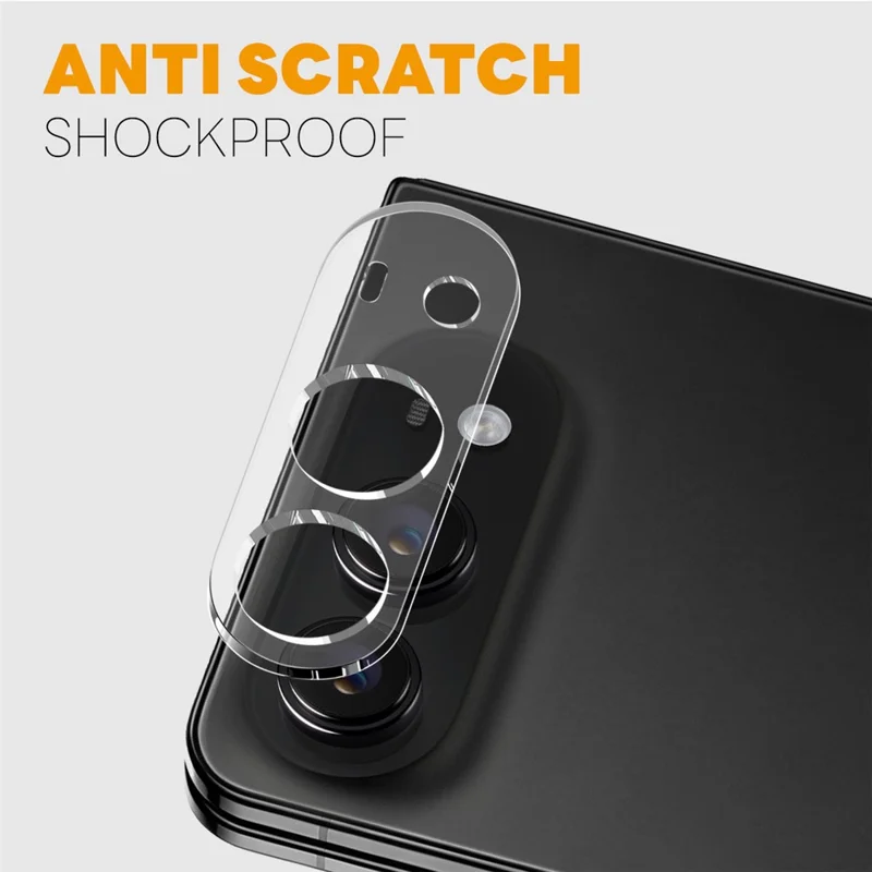NORTHJO For iPhone Fold Camera Lens Protector Tempered Glass HD Clear 3D Full Coverage - Transparent