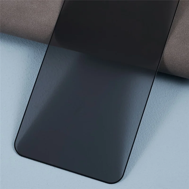 For iPhone 18 Pro Anti Blue Light Tempered Glass Film 360° Privacy Full Glue Matte Full Screen Protector - Black