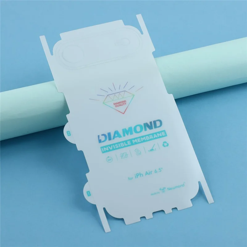 For iPhone Air Back Protector Covered Side Edge Anti-scratch PET Phone Back Cover Film - Transparent