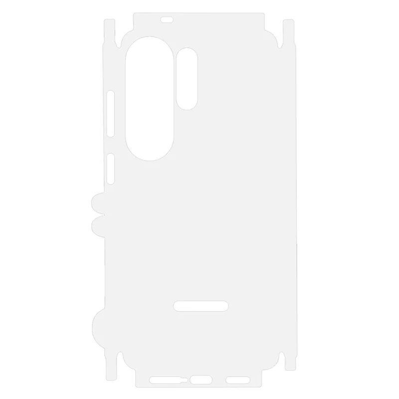 For Samsung Galaxy S26 Ultra Back Protector Covered Side Edge Matte PET Phone Back Cover Film - Translucent