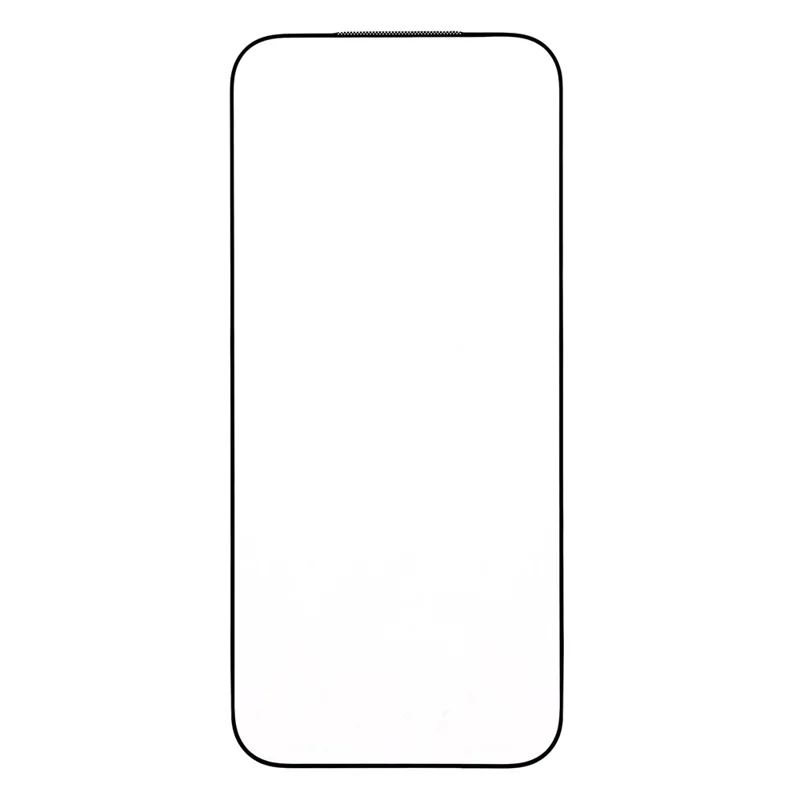 For iPhone 18 Full Screen Protector Silk Printing Full Glue HD Clear Screen Film - Black