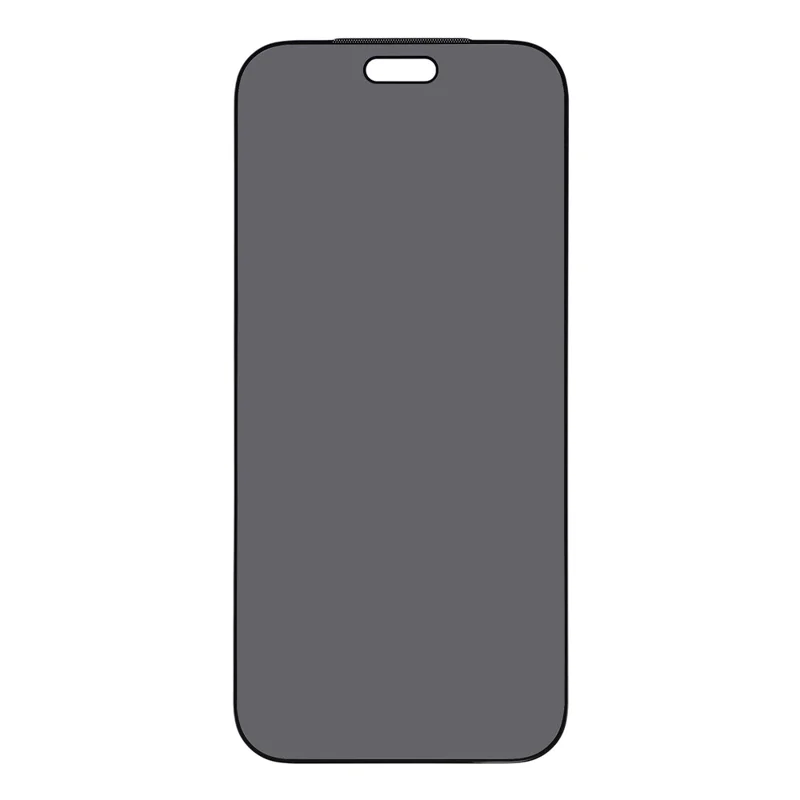 For iPhone 18 Pro Max Privacy Tempered Glass Screen Protector with Silk Printing  /  Dust Filter Mesh