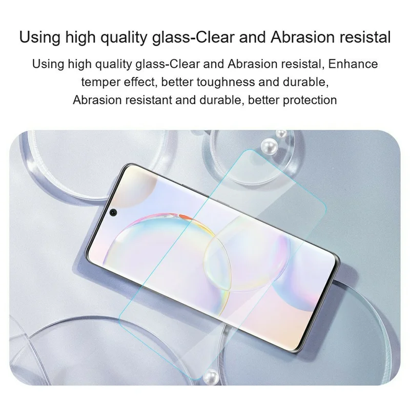 AMORUS for Honor X6e 4G High Aluminum-silicon Glass Film 2.5D Arc Edge Screen Protector, NOT Complete Covering - Transparent