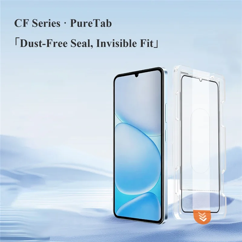 LEREACH For Realme Note 80 4G / Note 60 / Note 60x 4G Tempered Glass Full Screen Protector Anti-Fingerprint Film with Dust-Free Installation Tool - Transparent