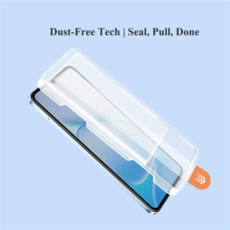 LEREACH For Realme Note 80 4G / Note 60 / Note 60x 4G Tempered Glass Full Screen Protector Anti-Fingerprint Film with Dust-Free Installation Tool - Transparent