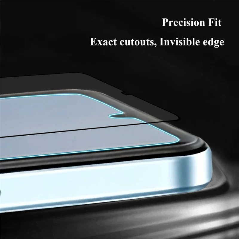 LEREACH For Realme Note 80 4G / Note 60 / Note 60x 4G Tempered Glass Full Screen Protector Anti-Fingerprint Film with Dust-Free Installation Tool - Transparent