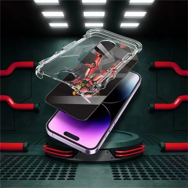 JRNLT For iPhone 18 Pro Max Screen Protector Matte Anti Fingerprint 9H Tempered Glass Film with Installation Tool - Transparent - 2