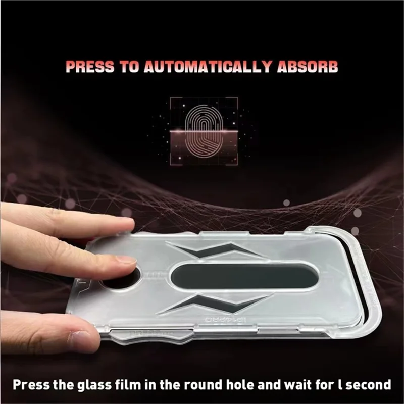 JRNLT For iPhone 18 Pro Max Screen Protector Matte Anti Fingerprint 9H Tempered Glass Film with Installation Tool - Transparent - 3
