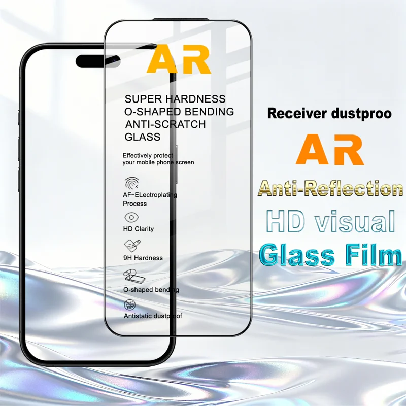 IMAK for iPhone 18 Pro Max AR Anti Reflective Series Screen Protector Full Coverage Ultra Clear Tempered Glass Film - Transparent - 3