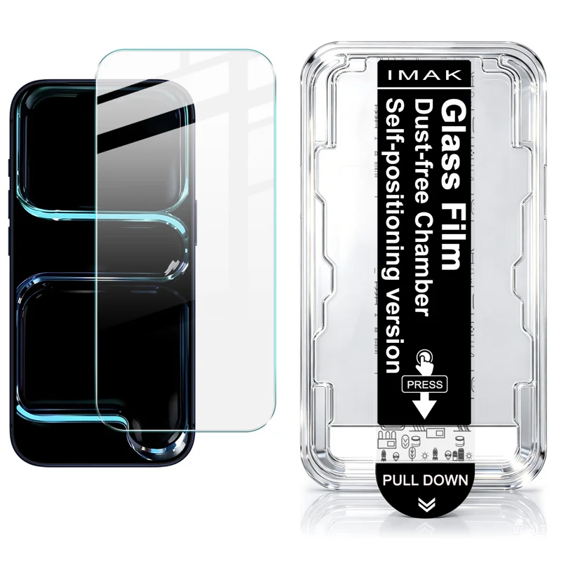 IMAK for iPhone 18 Pro Max H Series Tempered Glass Screen Protector Film with Dust-free Installation Tool - Transparent - 1