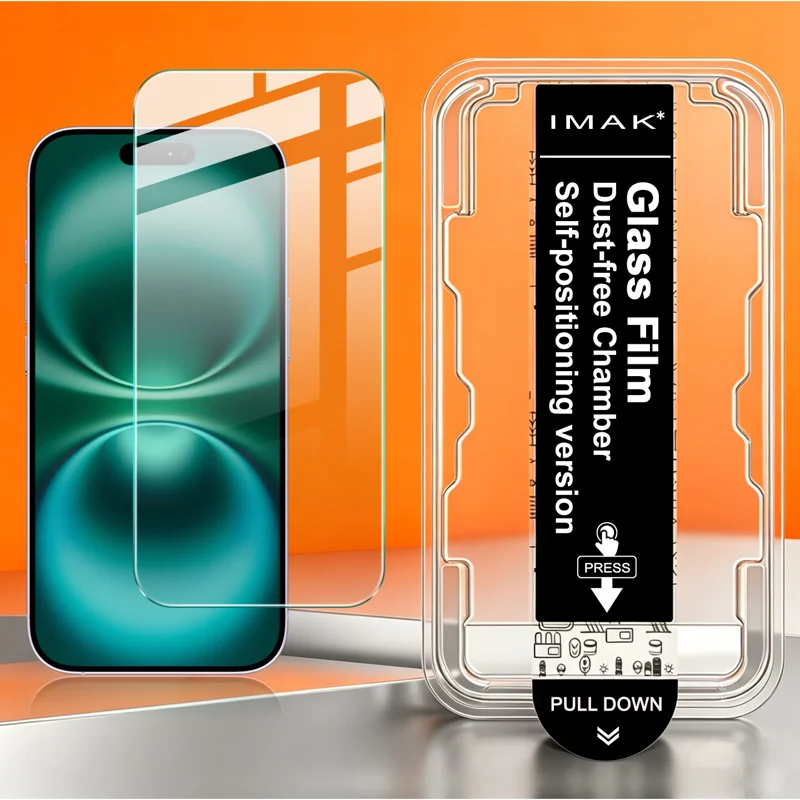 IMAK for iPhone 18 Pro H Series Tempered Glass Screen Protector Film with Dust-free Installation Tool - Transparent - 4
