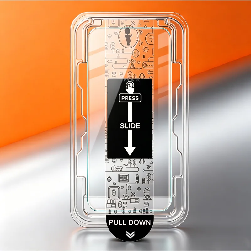 IMAK for iPhone 18 Pro H Series Tempered Glass Screen Protector Film with Dust-free Installation Tool - Transparent - 9