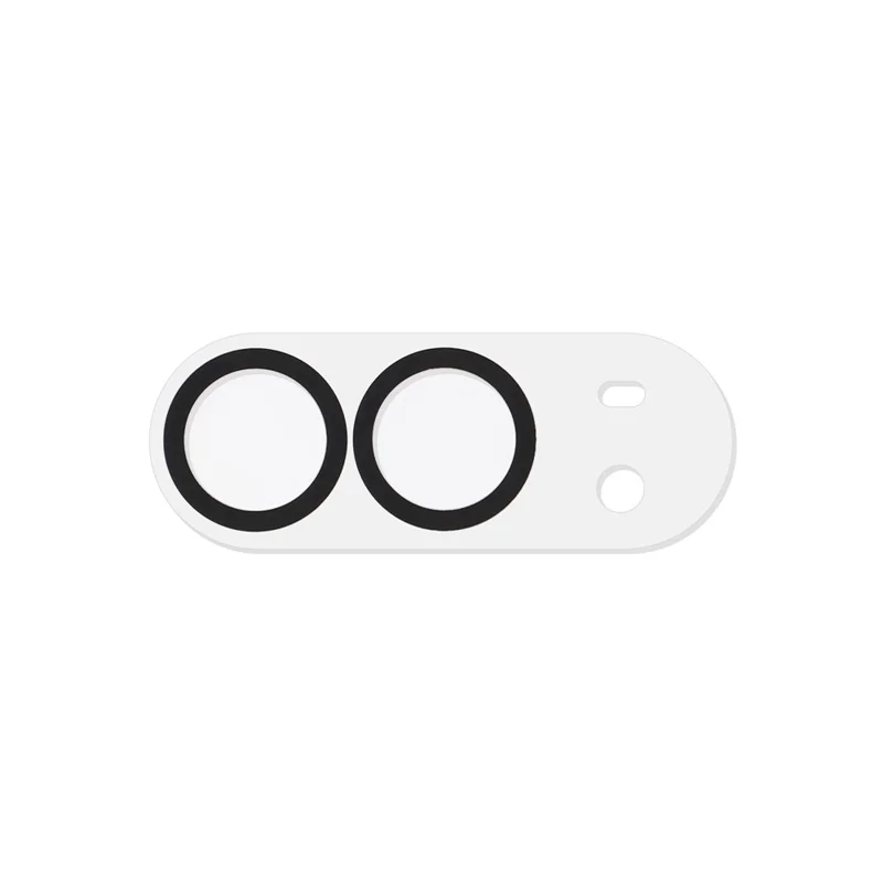 Protecteur de lentille pour iPhone Fold - Design avec cercle noir, film de lentille en verre trempé HD transparent - Noir