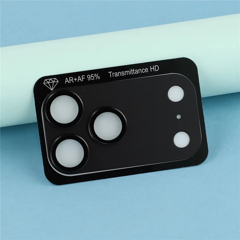 For iPhone 18 Pro Camera Lens Protector One-Piece AR + AF Tempered Glass Lens Film - Black