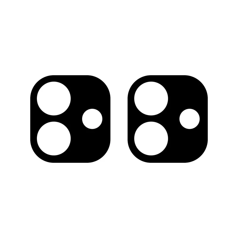 2Pcs for Xiaomi Redmi Note 17 Pro 5G Full Coverage Camera Lens Protector Silk Printing Tempered Glass Lens Film 3D Arc Edge - Black