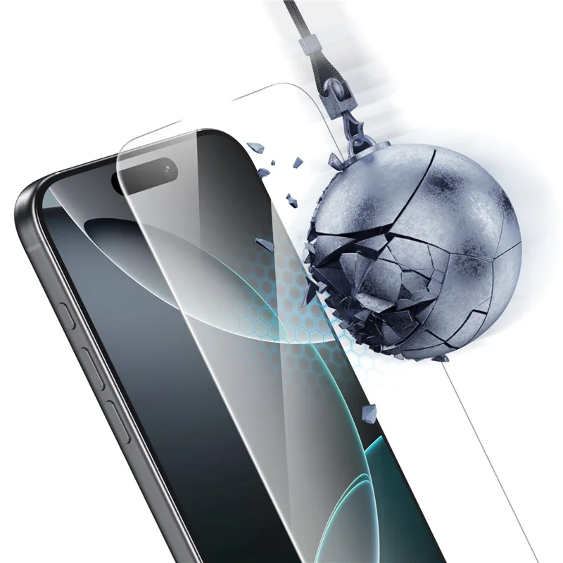 KEEPHONE INNOVA Justeringsværktøjsserie til iPhone 18 Pro Max / 17 Pro Max Skærmværn HD Høj aluminium-silicium glasfilm med justeringsramme - Gennemsigtig