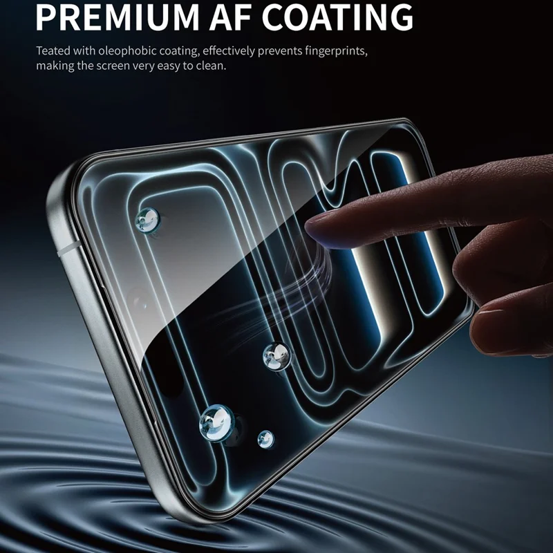 KEEPHONE INNOVA Justeringsværktøjsserie til iPhone 18 Pro Max / 17 Pro Max Skærmværn HD Høj aluminium-silicium glasfilm med justeringsramme - Gennemsigtig