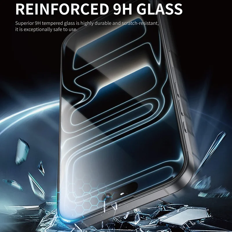 KEEPHONE INNOVA Justeringsværktøjsserie til iPhone 18 Pro Max / 17 Pro Max Skærmværn HD Høj aluminium-silicium glasfilm med justeringsramme - Gennemsigtig