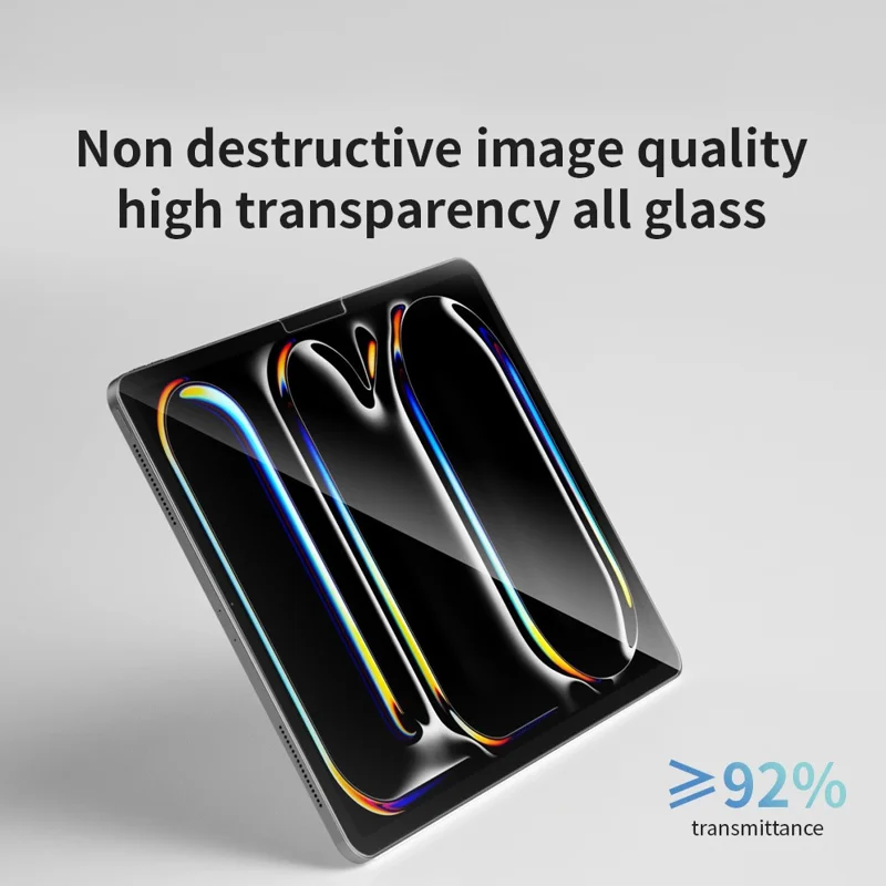ZGA For iPad Pro 11 (2025) / (2024) Screen Protector High Aluminium-silicon Glass Full Coverage Anti-Scratch Screen Film - Transparent