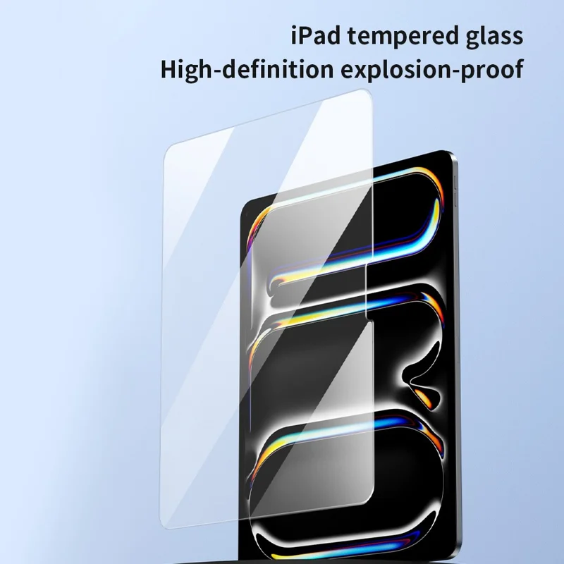 ZGA For iPad Pro 11 (2025) / (2024) Screen Protector High Aluminium-silicon Glass Full Coverage Anti-Scratch Screen Film - Transparent
