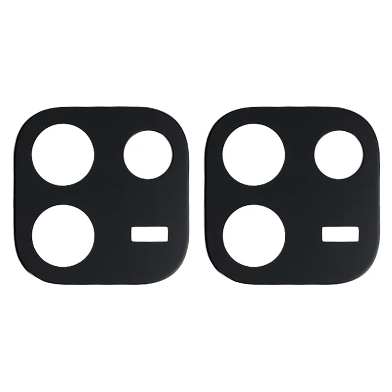 2Pcs for Xiaomi Redmi Note 17 Pro Max 5G Full Coverage Camera Lens Protector Silk Printing Tempered Glass Lens Film 3D Arc Edge - Black