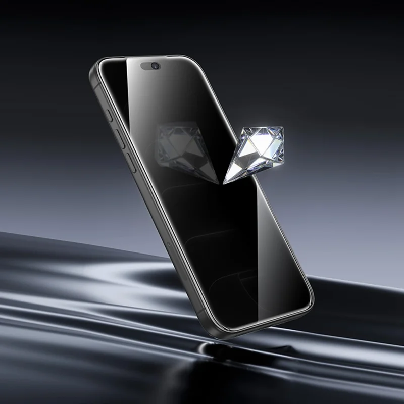 HOCO A888 Plus per iPhone 18 Pro Max Pellicola Protettiva per la Privacy Anti-Graffio in Vetro Temperato con Copertura Totale - Nero