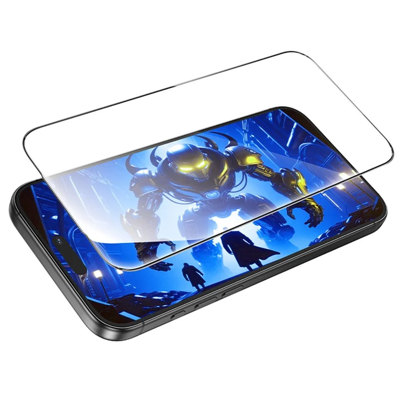 HOCO A888 Pro per iPhone 18 Pro / 17 Pro Protezione Schermo in Vetro Corning Gorilla Glass Copertura Totale HD Pellicola Protettiva - Nero