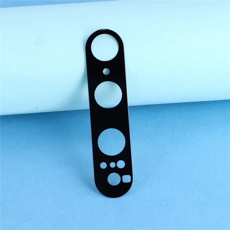 2Pcs for Xiaomi 18 Fold Camera Lens Protector 2.5D Arc Edge Silk Printing Tempered Glass Full Coverage Rear Lens Film - Black