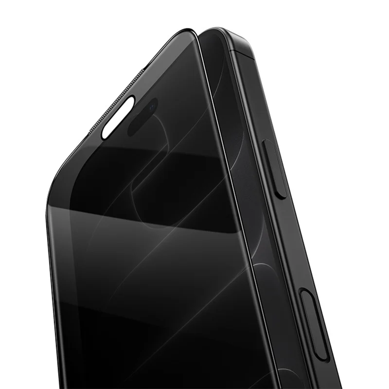 HOCO A42 per iPhone 18 Pro Max Protettore Schermo Privacy Copertura Totale in Vetro di Alluminio-Silicio con Strumento Automatico per la Rimozione della Polvere - Nero