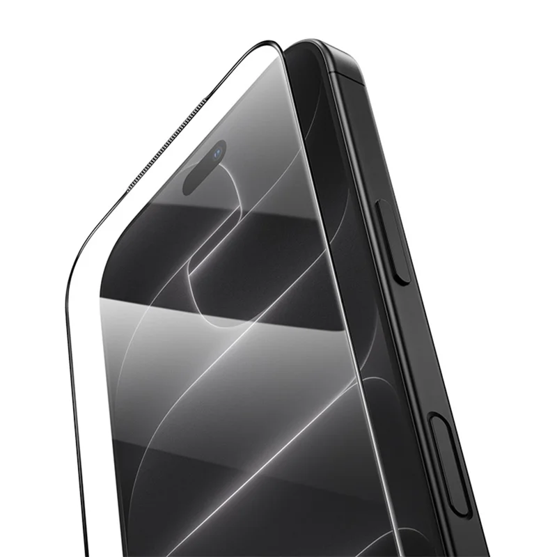 HOCO A41 for iPhone 18 Pro / 17 Pro Full Screen Protector HD High Aluminium-Silicon Glass Film with Automatic Dust Removal Tool - Black