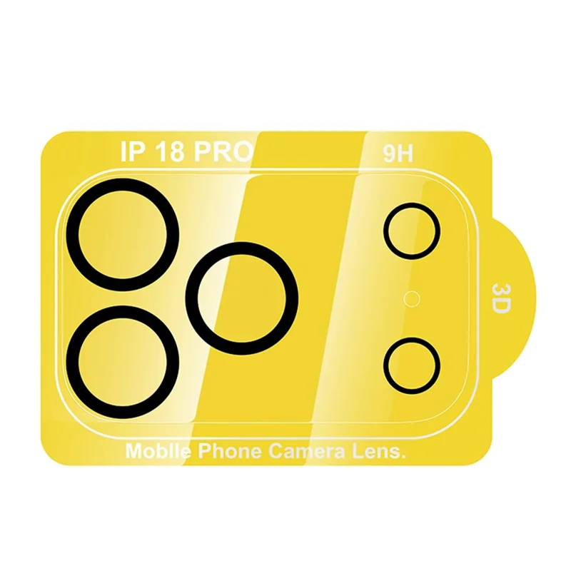 HOCO G13 25Pcs for iPhone 18 Pro Camera Lens Protector 3D Full Coverage Night Circle High Aluminium-silicon Glass Clear Film Set - Transparent
