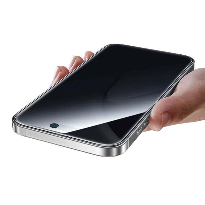 HOCO A888 Plus til iPhone 17 / 16 Pro Privatskærm Beskytter mod ridser, Hærdet Glas, Fuld Dækning, Sort