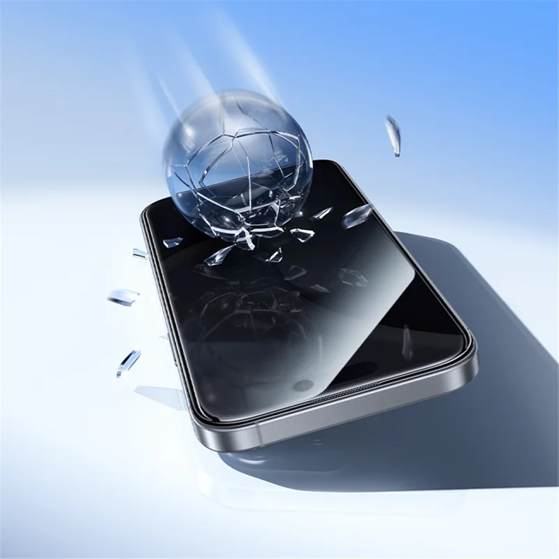 HOCO A888 Plus til iPhone 17 / 16 Pro Privatskærm Beskytter mod ridser, Hærdet Glas, Fuld Dækning, Sort