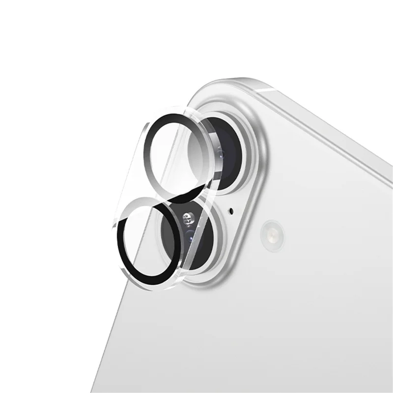 HOCO G13 25Pcs for iPhone 17 Camera Lens Protector 3D Full Coverage Night Circle High Aluminium-silicon Glass Clear Film Set - Transparent