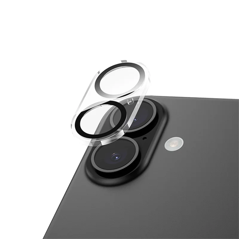 HOCO G13 25Pcs for iPhone 17 Camera Lens Protector 3D Full Coverage Night Circle High Aluminium-silicon Glass Clear Film Set - Transparent