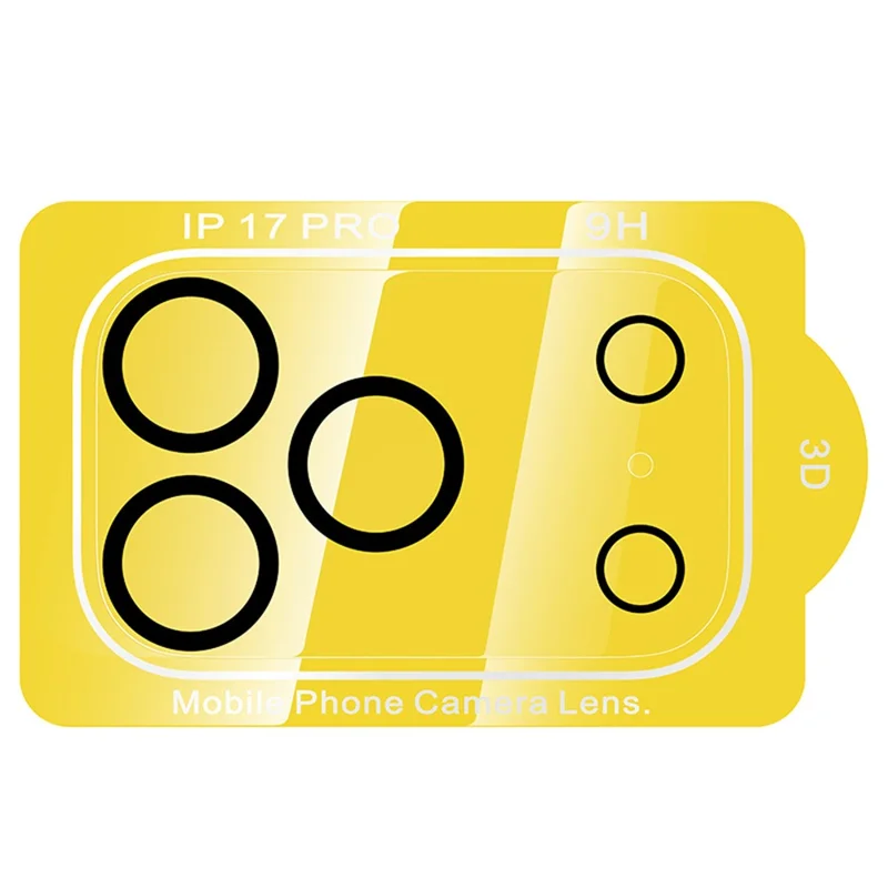 HOCO G13 25Pcs for iPhone 17 Pro Camera Lens Protector 3D Full Coverage Night Circle High Aluminium-silicon Glass Clear Film Set - Transparent