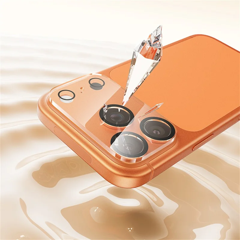 HOCO G13 25Pcs for iPhone 17 Pro Camera Lens Protector 3D Full Coverage Night Circle High Aluminium-silicon Glass Clear Film Set - Transparent