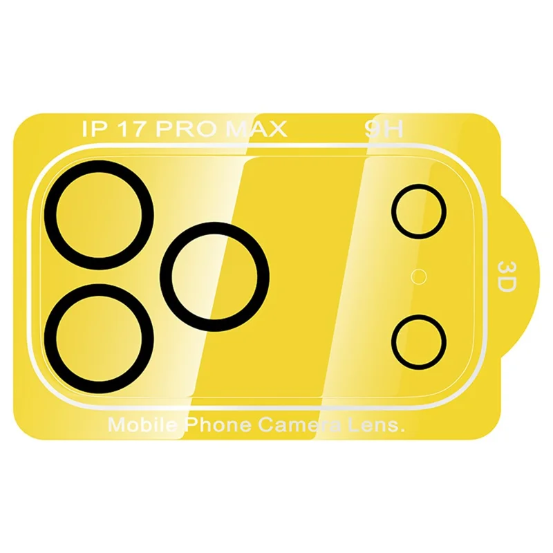 HOCO G13 25Pcs for iPhone 17 Pro Max Camera Lens Protector 3D Full Coverage Night Circle High Aluminium-silicon Glass Clear Film Set - Transparent