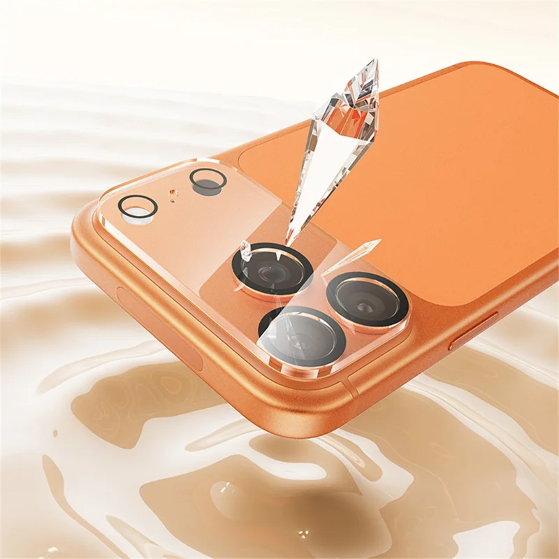 HOCO G13 25Pcs for iPhone 17 Pro Max Camera Lens Protector 3D Full Coverage Night Circle High Aluminium-silicon Glass Clear Film Set - Transparent