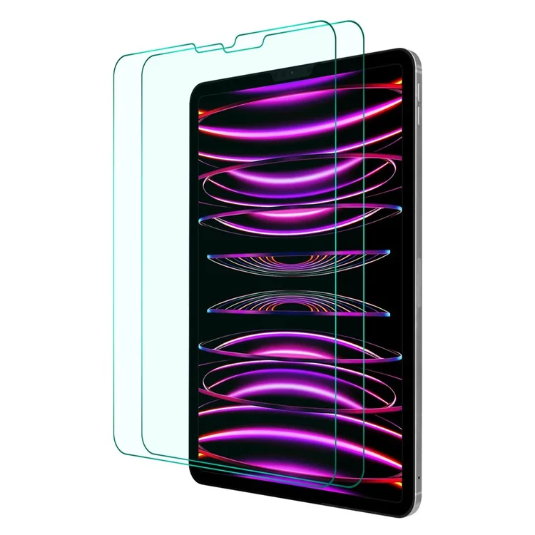 ENKAY HAT PRINCE 2Pcs für iPad Pro 12.9 (2022) / (2021) / (2020 / (2018) Bildschirmschutz HD Clear 0.33mm 9H 2.5D Arc Edge Gehärtetes Glas-Folie