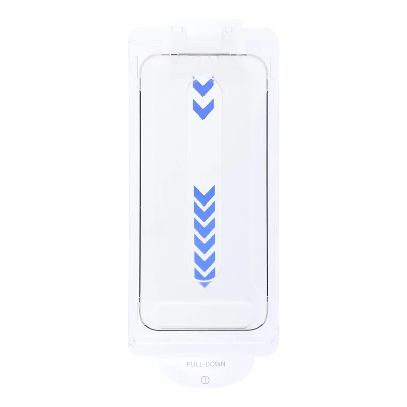 Protection d'écran pour iPhone 18 Pro / 17 Pro en verre aluminosilicate haute résistance, kit de protection d'écran intégral avec cadre sérigraphié électrodéposé, installation sans poussière - Transparent