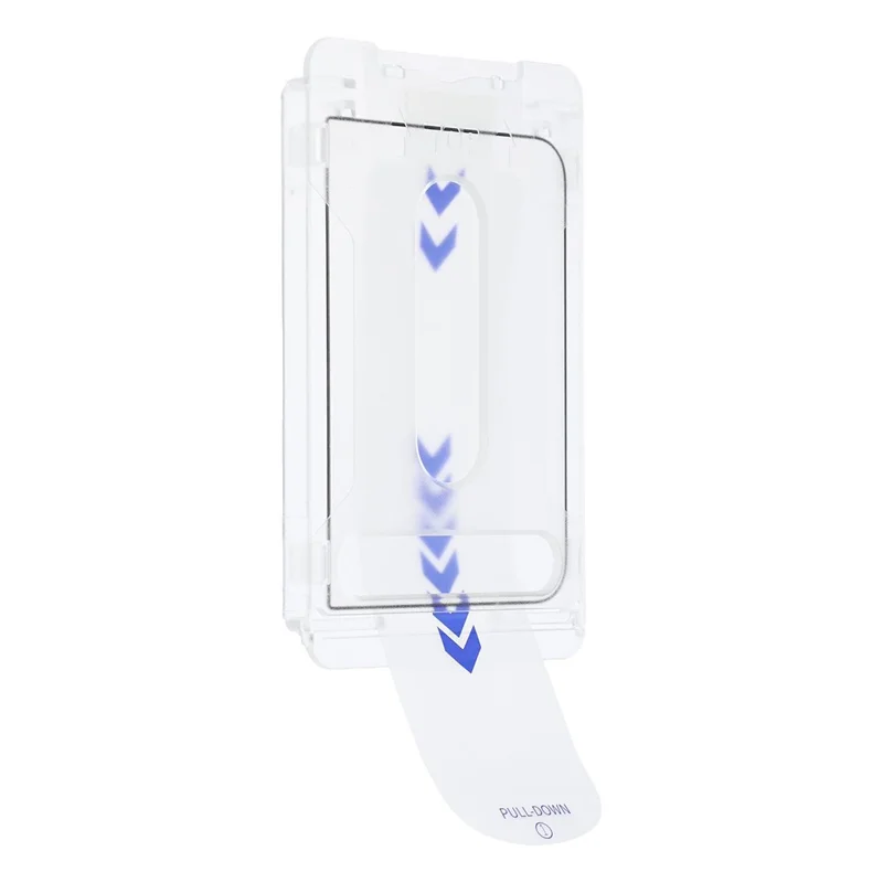 For iPhone Duo Screen Protector High Aluminium-silicon Glass Electroplated Silk Screen Full Screen Coverage Dust-Free Installation Kit - Transparent