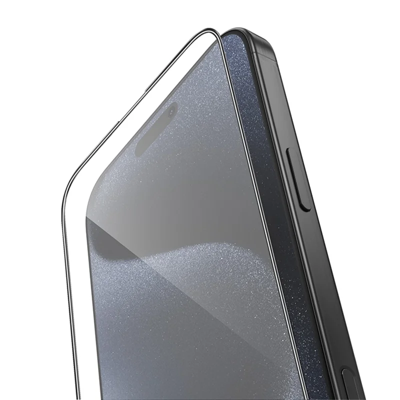 HOCO A12 Plus for iPhone 16 Pro Max Screen Protector 3D Full Coverage Nano Technology 0.33mm High Aluminium-silicon Glass Film - Black
