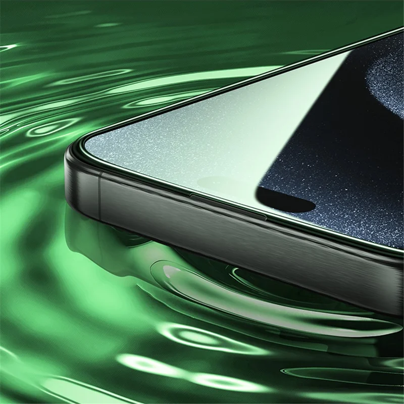 HOCO A12 Plus for iPhone 16 Pro Max Screen Protector 3D Full Coverage Nano Technology 0.33mm High Aluminium-silicon Glass Film - Black