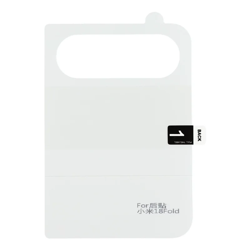 For Xiaomi 18 Fold Hydrogel Film TPU+PET Front Screen + Back Screen Protector - Transparent
