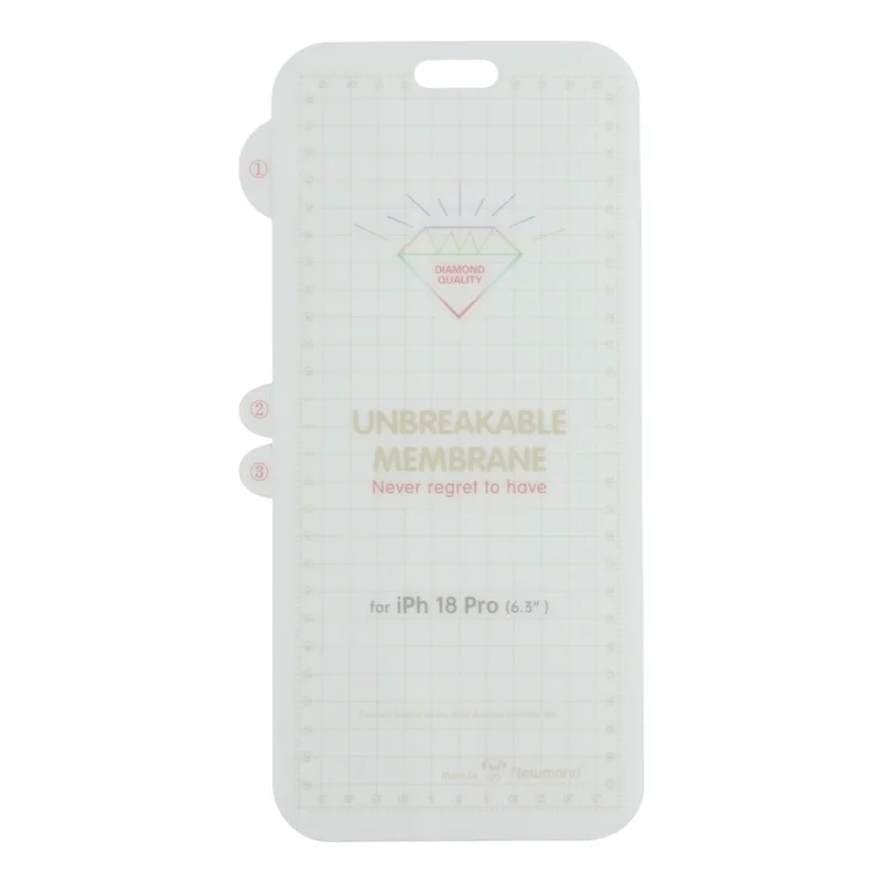 Voor iPhone 18 Pro PET-schermfolie HD Clear Hydrogel schermprotector - Transparant