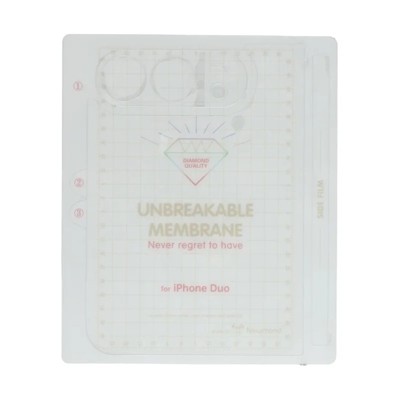For iPhone Duo PET Back Film Hydrogel Clear Phone Back Protector with Camera Base Protector - Transparent